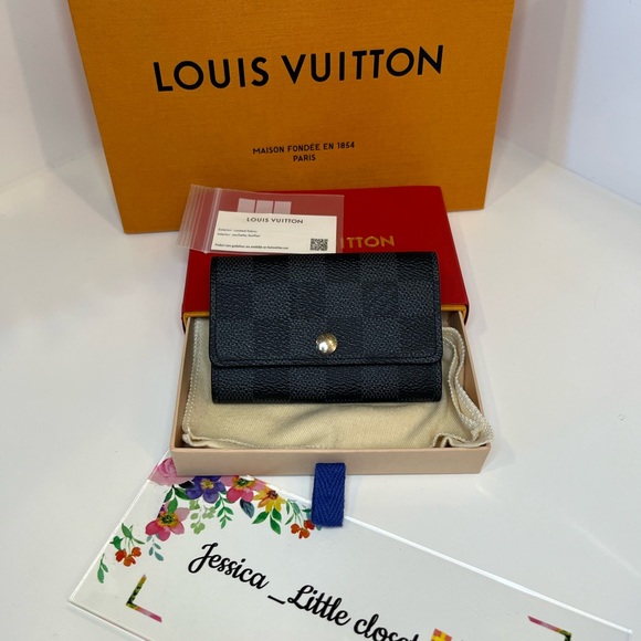 🎀Louis Vuitton Damier Graphite Multicles 6 Key Case - Picture 4 of 11